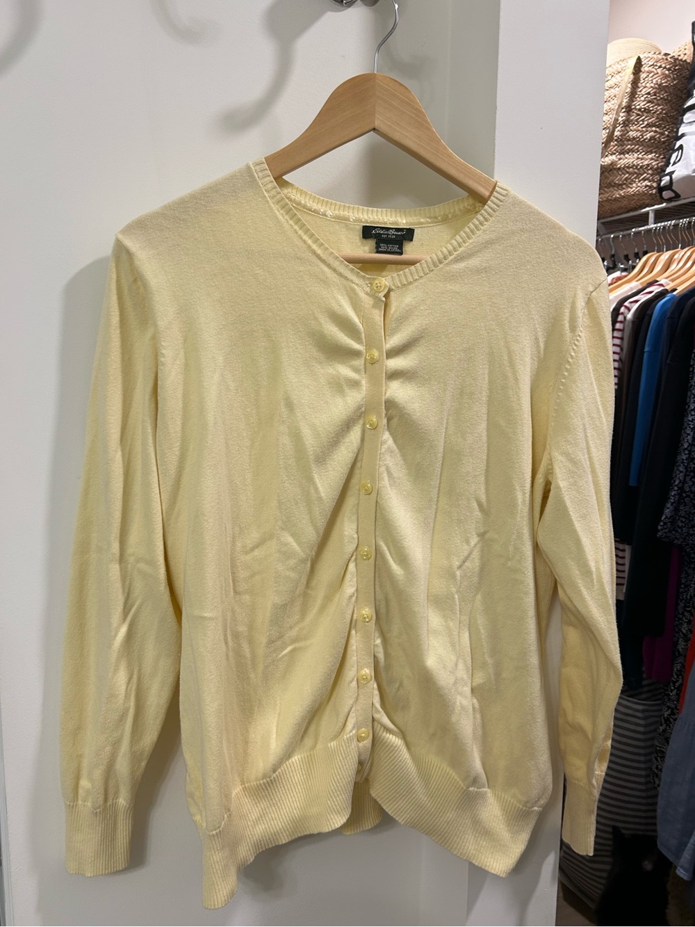 Butter Yellow Eddie Bauer Cardigan